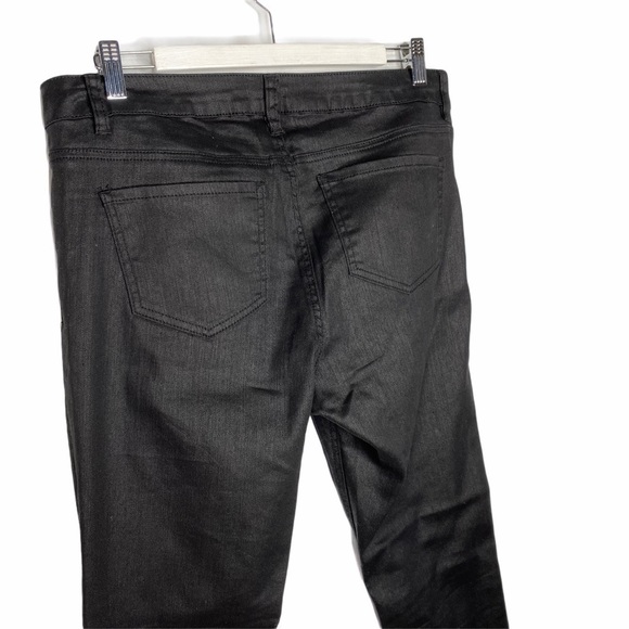 Dex Skinny Distressed Coated Denim - Picture 2 of 15